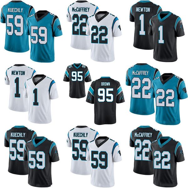 

custom mens womens youth carolina derrick brown panthers christian mccaffrey robby anderson luke kuechly brian burns jerseys, Black