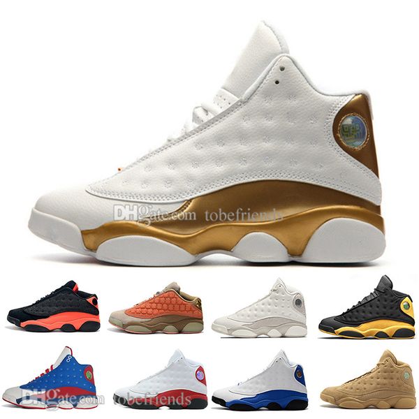 

2019 new 13 13s cap and gown terracotta blush mens basketball shoes chicago love respect flints bred men sports sneakers designer trainers