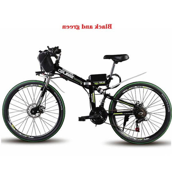 

smlro 350w mx300 2019 selling 48v 26inch folding electric bike/electric bicycle for qicycle, Silver;blue