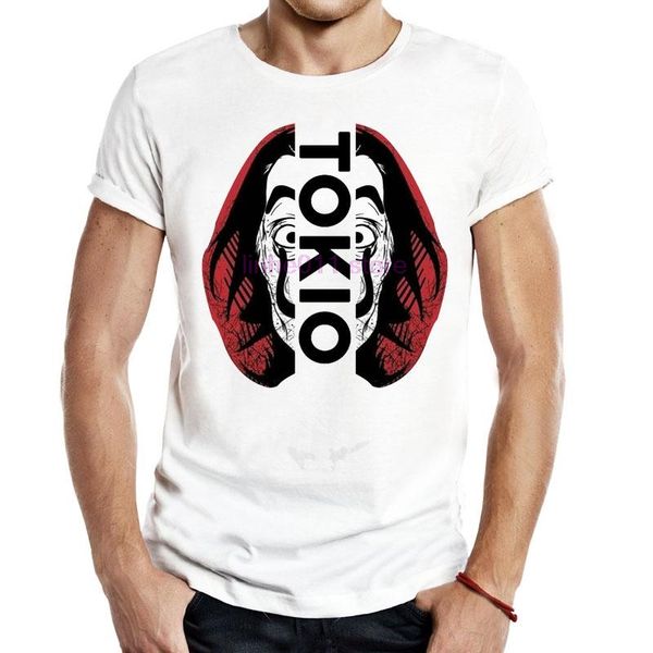 

funny design la casa de papel t shirt money heist tees tv series tshirts men short sleeve house of paper t-shirt, White;black