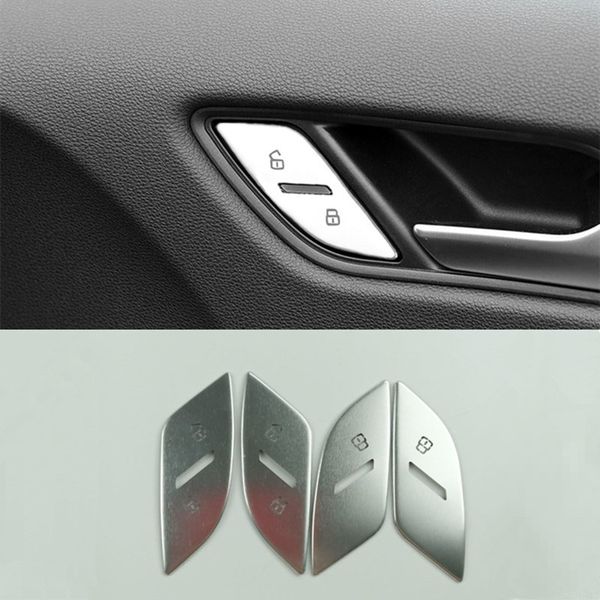 

car styling door unlock switch buttons sequins for a3 2017-2020 interior lock button decoration cover trim