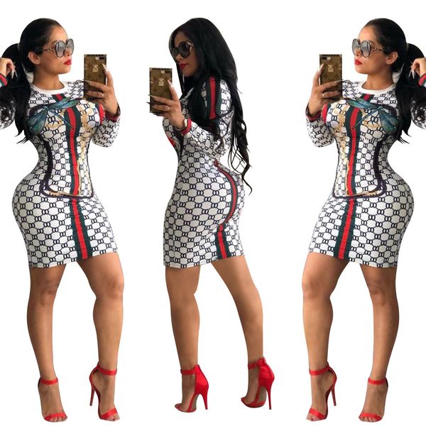 

Women Luxury Spring Bodycon Dress Fashion OL Fashion Work Pencil Sexy Bee Printed Dresses
