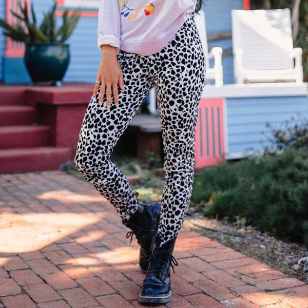 

ladies leopard print fashion yoga pants training sport gym leggings fitness tights soft slim yoga pants woman quick dry trousers, White;red
