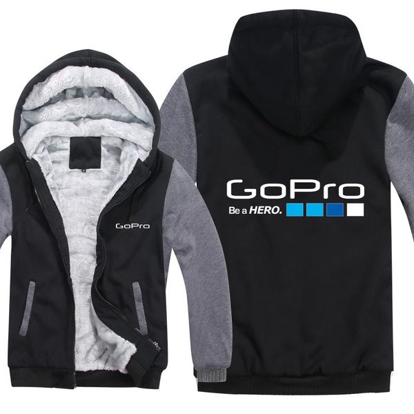 

winter for go pro hoodies men fashion wool liner jacket sweatshirts men coat pullover