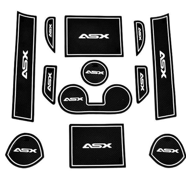 

для mitsubishi asx 2013 - 2016 дверь slot pad автомобилей антипробуксовочная коврики 3d резиновый коврик кубок подушка dust коврик ворота sl