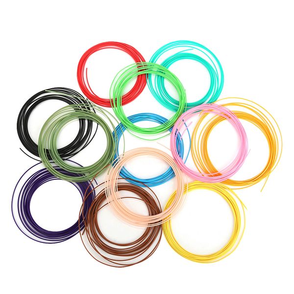 

3d printer filament abs 1.75mm for printers and print pens 12colors 5m