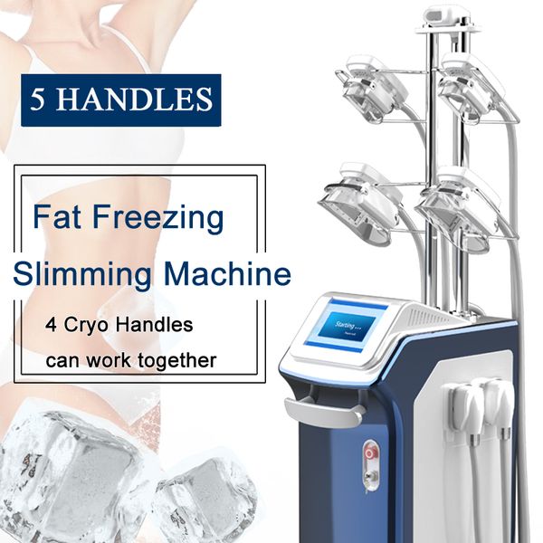 

5 cryo handles fat ing cryolipolysis machine cooling fat e therapy noninvasive fat reduction body slimming machine