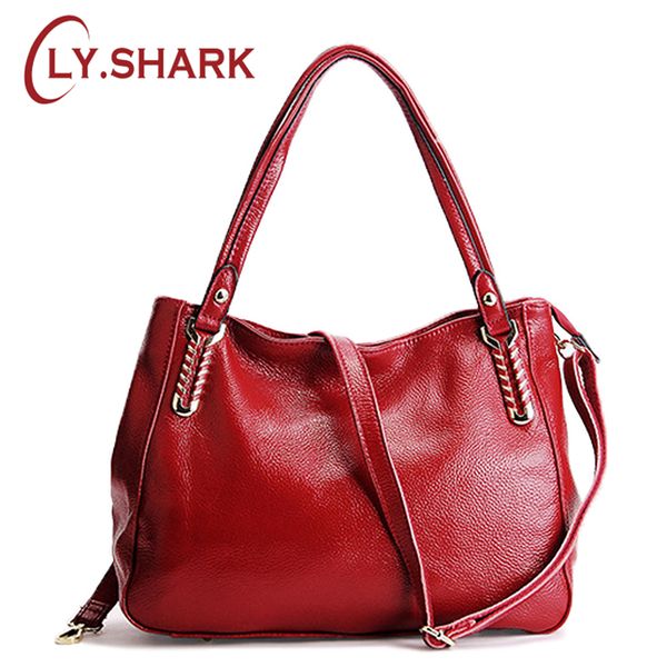 

ly.shark women fashion genuine leather bag female shoulder bag new designer handbags women bags messenger