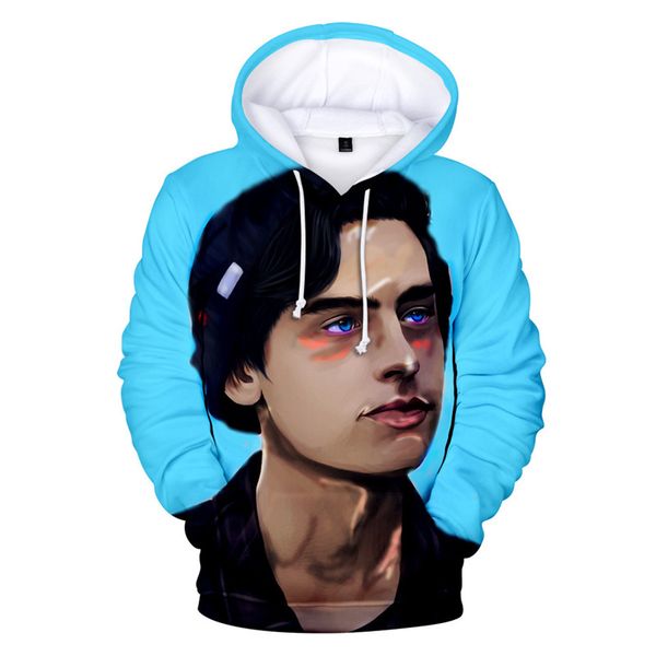 

riverdale designer mens hoodies fashion spring autumn long sleeve crew neck mens sweatshirts, Black