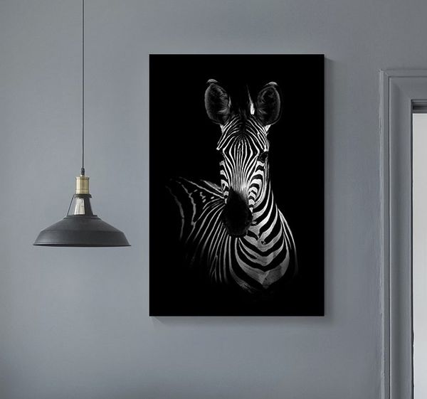 

africa wild animals canvas painting stretched on diy wooden solid pine wood pictures frame poster print wall art with home decor