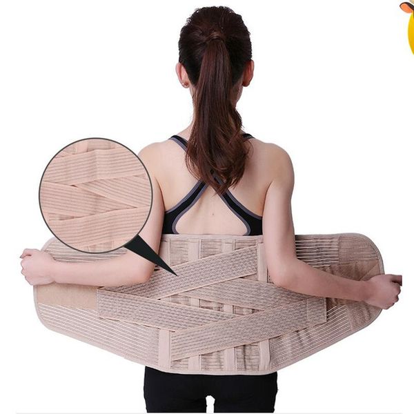 

cintura mÃ©dica espalda transpirable cinturÃ³n corsÃ© sujetador soporte ordico espalda cinturÃ³n hombres, Black;blue