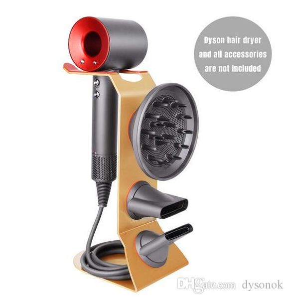 Hot Outlet Dysondryers Dryer Stand Holder Gold Hair Blow Dryer