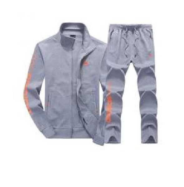 

new sportswear suit baseball shirt tracksuit luxury hooded cardigan suit men women casual brand running designe sweatshirt, Gray