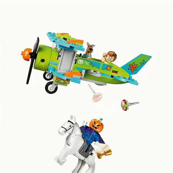 

legoinglys scooby-doo mummy museum stery building block model kits scooby doo dog blocks toys compatible with moc 75904