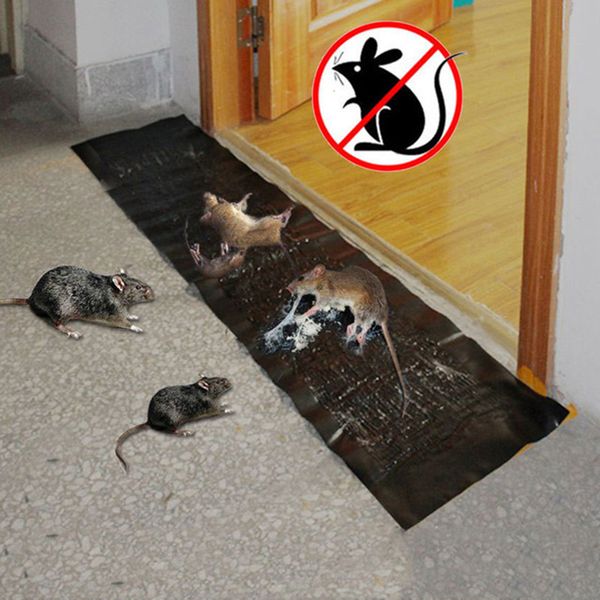 120x28CM Mouse Sticky Rat Glue Trap Placa de Cola para Ratos Camundongos Armadilha para Controle de Pragas Não Tóxico Rejeitar mouse assassino matador de ratos Atrativo invisível