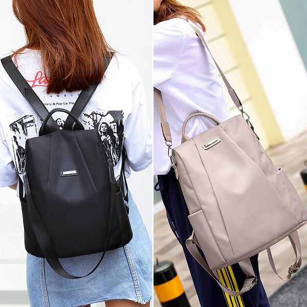 

factory direct air transport casual fashion business girl female travel backpack travel bag anti-theft oxford cloth light backpa