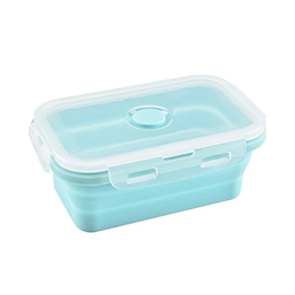 

portable large capacity microwave kids school collapsible leak-proof food container convenient silicone foldable