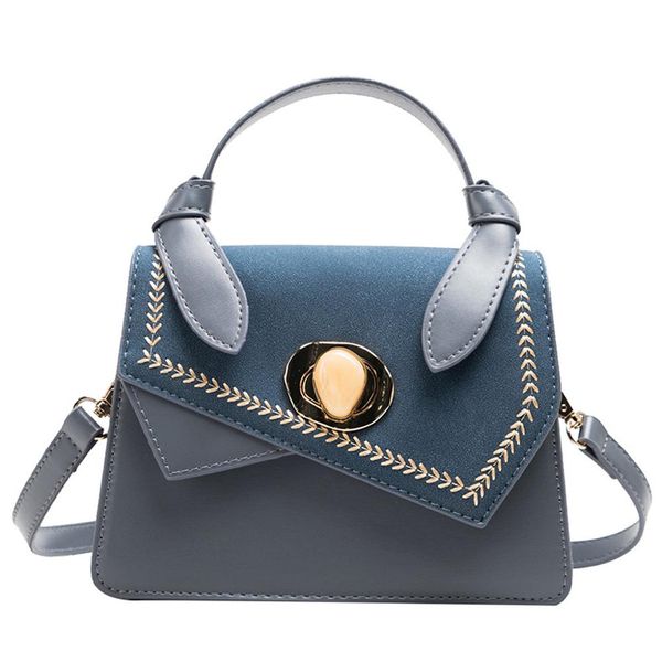 

fashion cross body bags for women 2019 new patchwork colors leather messenger bag small flap cover bag luxury design handbag #15