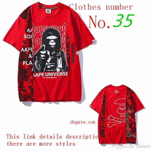 

a1 2020 mens designer t-shirt ape sweatershirt with logo box off a bathing ape men women clothing sport casual wear white ape t-shirt, White;black