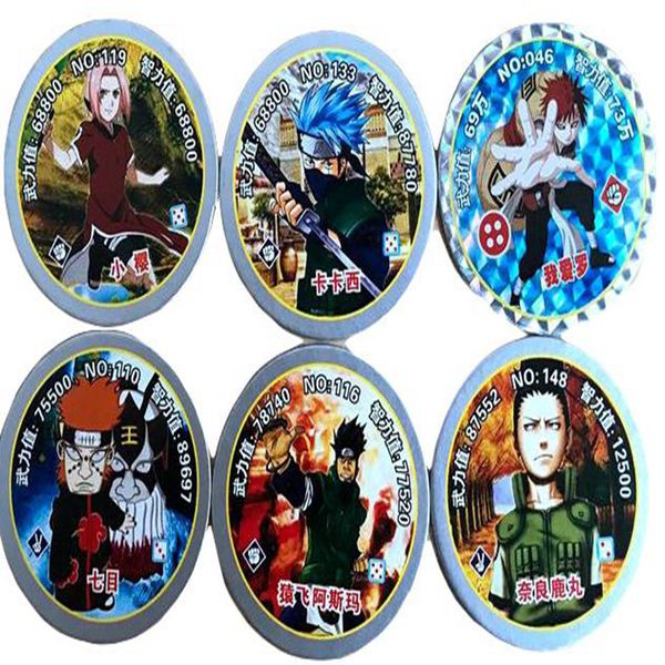 

48 пк / серия круглый коллекция карты dragon ball растения зомби naruto cute dinosaur adventure explorers trading card kid игрушка