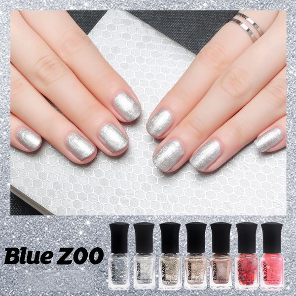 

6ml/bottle metal pearly-lustre sequins water gel nail polish glitter chameleon temperature nail lacquer varnish uv gel oil