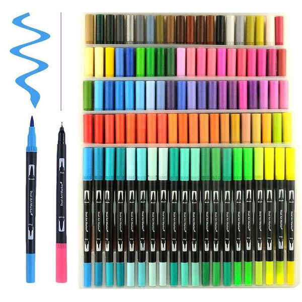 

100 color bushes for marker pen drawing pen color sketch mark art set