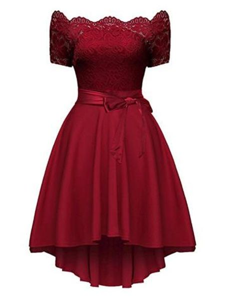 

мода летние платья европейские женщины высокого качества дизайнер платья темперамент элегантные кружева слово воротник без бретелек платье б, White;black