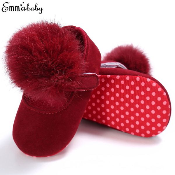 

hair ball shoes newborn-18 m baby girls shoes infant toddler soft crib