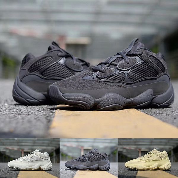 

2019 designer men and women running shoes 500 blush salt super moon yellow utility black pink sneaker sports shoes with box