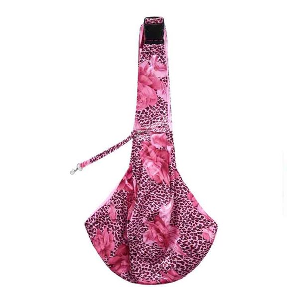 

pet dog sling carrier pet sling bag carrier sell pink flower adjustable satchel