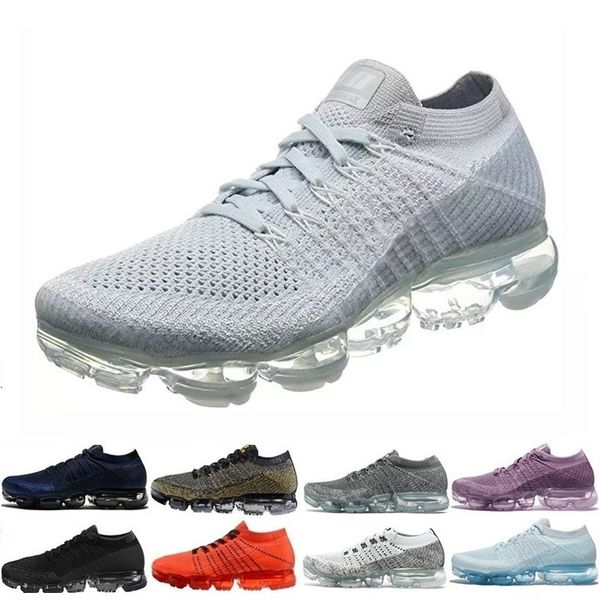 

new 2018 vapors rainbow be true gold white red pink women men designers casual shoes 36-45, Black