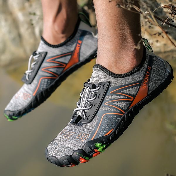 

sneakers swimming shoes non-slip water sports beach surfing slippers footwear summer aqua beach sneakers men women 2020, Black