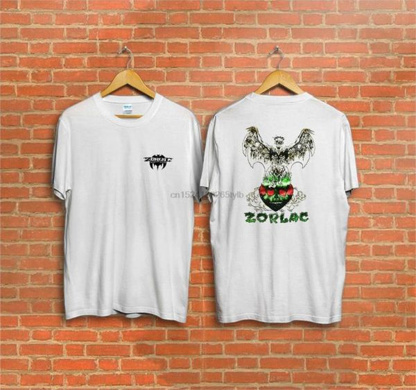 

vintage zorlac skateboard t-shirt, White;black