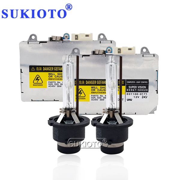 

sukioto 35w d2s d4s yeaky hid kit xenon d2s d2r 4500k 5500k 6500k d4s d4r car headlight bulb 85967-50020 35w xenon ballast kit