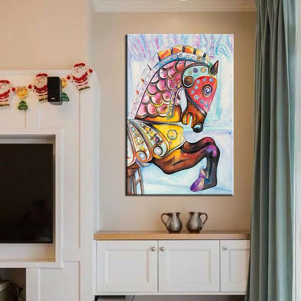 

52-0058 mintura national clothing horse framed & unframed home decor handpainted &hd print oil painting on canvas wall art canvas pictures