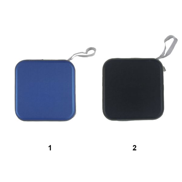 

portable blue/black 40 disc case box plastic organizer water resistant cd dvd wallet storage bag 15.5*15.5*5cm