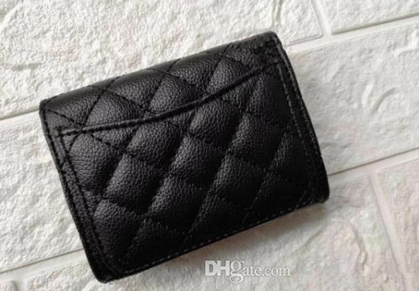 

2019 new fashion pu button mini wallet classic card holder coin storage bag vip gift with plastics dust bag lady party gift luxury pouch