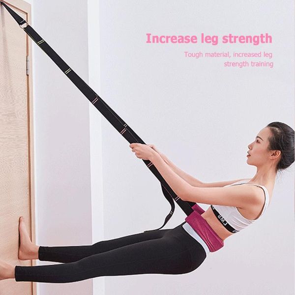 

adjustable flexibility multi-functional yoga ballet training strap increase leg strength fitness leg band stretcher exercise