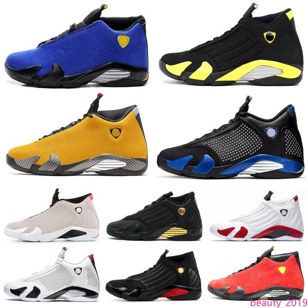 

fashion 14 14s desert sand black toe fusion varsity red suede thunder men basketball shoes varsity royal dmp candy cane sneakers