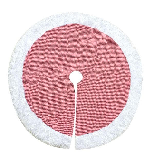 

1pcs christmas tree skirts plush fur carpet merry christmas decorations for home xmas tree skirts new year decoration 100cm