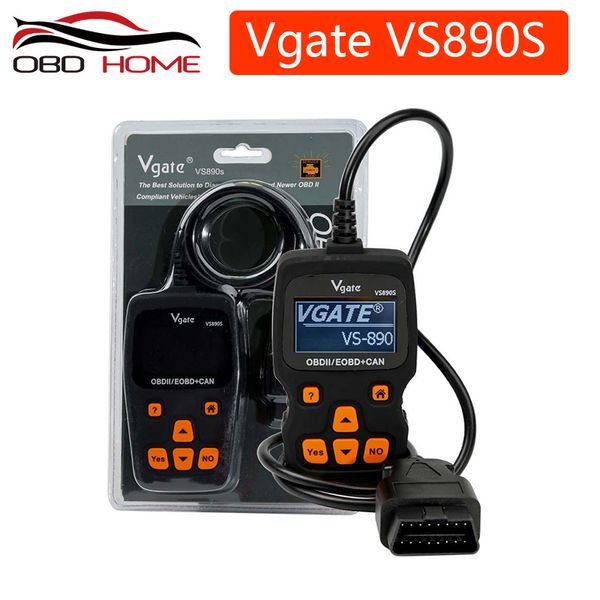 

vgate vs890 vs890s obd 2 engine fault code reader analyzer vs-890s vs 890 obdii car diagnostic scanner tool multi-languages