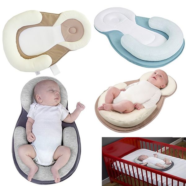 

baby bedding pillow for newborn baby infant sleep positioner prevent flat head shape anti roll shaping pillow fa2189