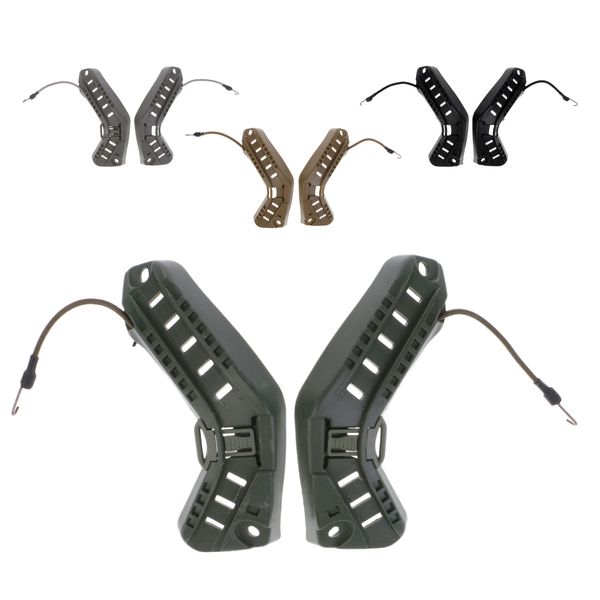 

fast arc helmet side rail guide mount kit for hunting paintball, Black;white