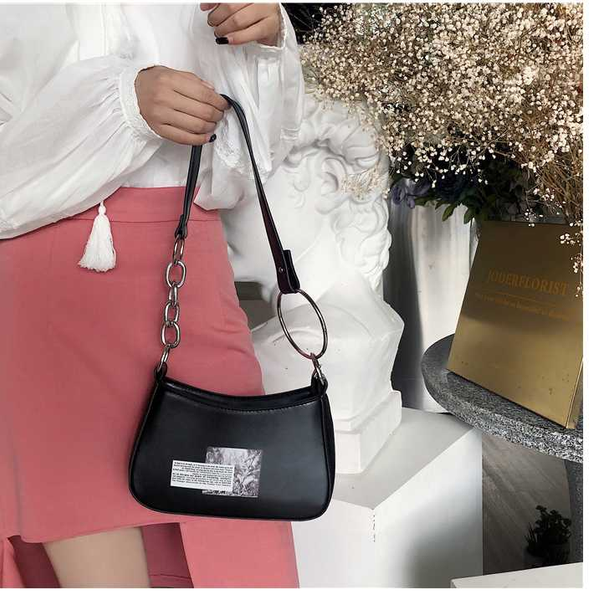 

female small bag simple style pu leather fashion bag graffiti simple vintage messenger shoulder women's handbag cute dafengu8