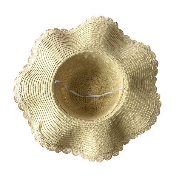 

pearl decorate straw hat for women summer hat female sun hats caps, Blue;gray