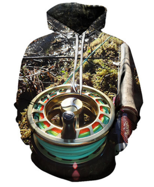 

новой моды горячей продажи рыба 3d печать толстовка fishman мода одежда женщина / мужчины забавного 3d hoodiest tracksutis вскользь пальто t, Black