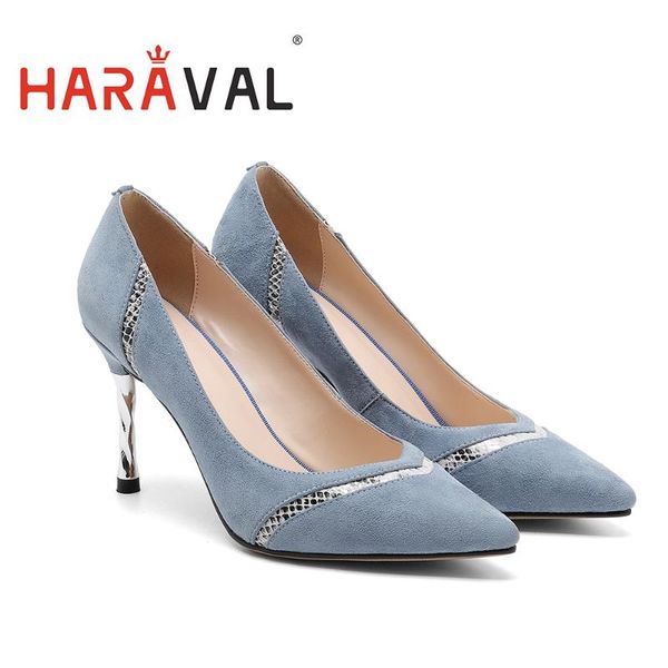 

2020 spring single shoes new pointy fashion women's shallow mouth shoes kid suede commute high heel single women pumps a2, Black