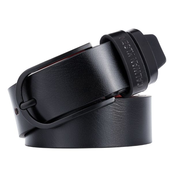 

women's belt new ladies leather fashion pin buckle belt simple wild decorative jeans wholesale, Black;brown