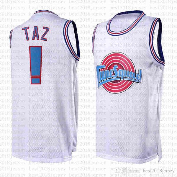 

new white taz tweety tune squad space 2 jam 1 bugs bunny movie jersey michael 23 jd 22 bill murray 10 lola 2 d.duck basketball jersey ncaa, Black