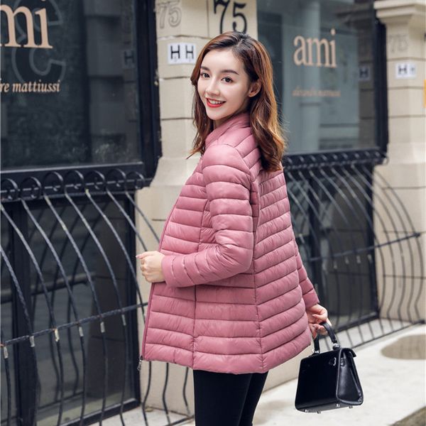 

autumn winter women basic jacket coat female slim hooded cotton coats casual female medium-long jackets jaqueta feminina plus, Black